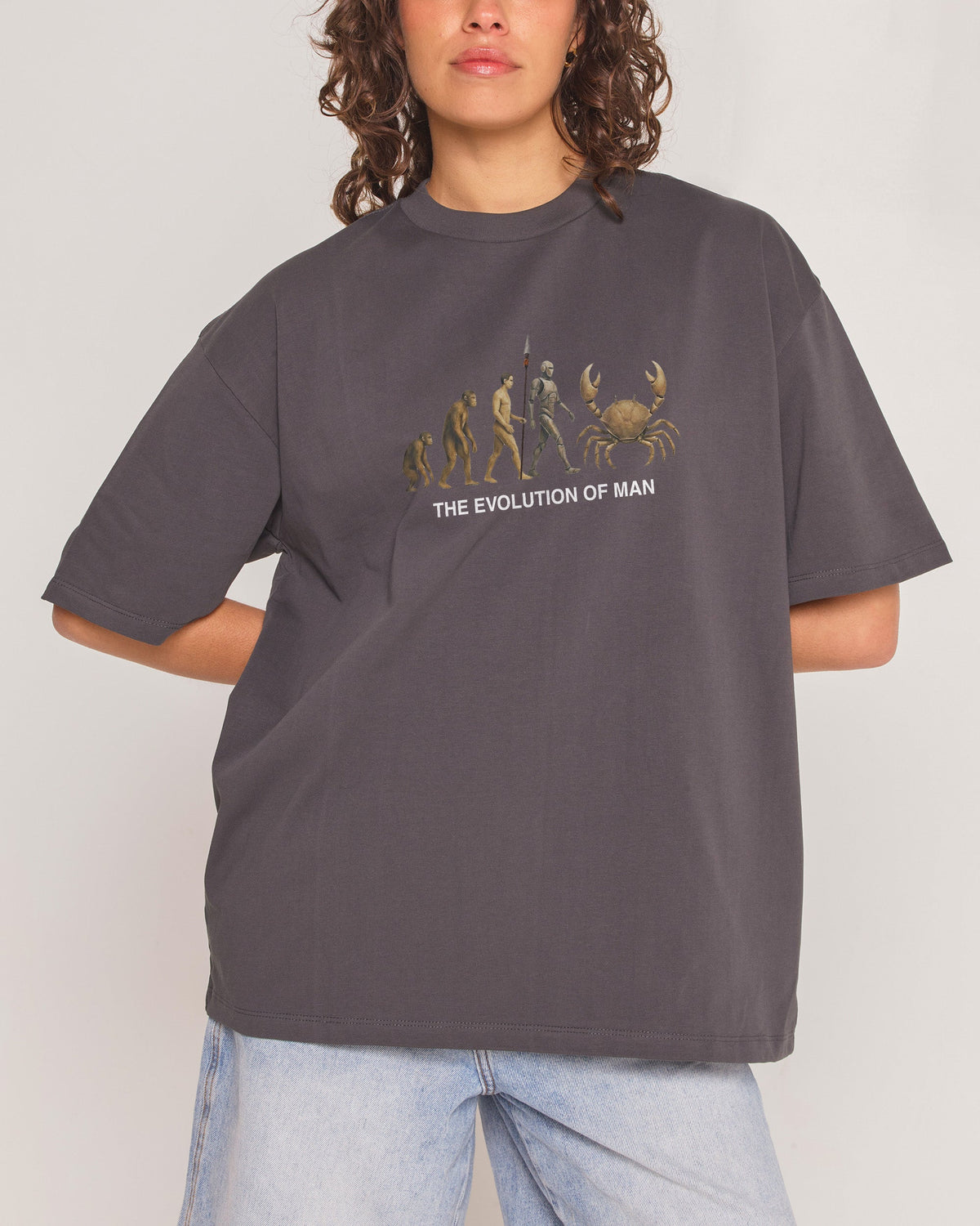 Evolution of Man Oversized Tee