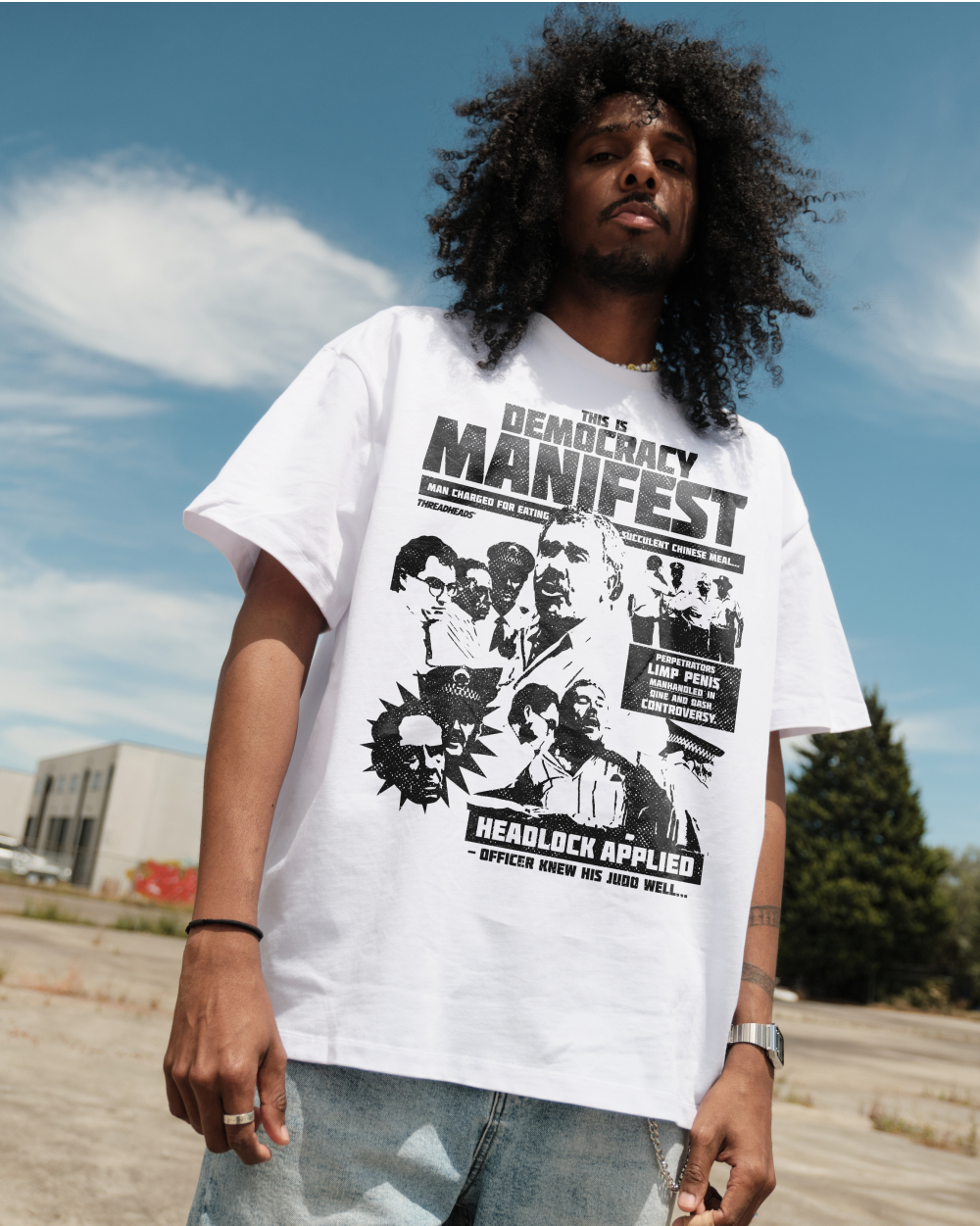 Democracy Manifest: Tabloid Edition Oversized Tee