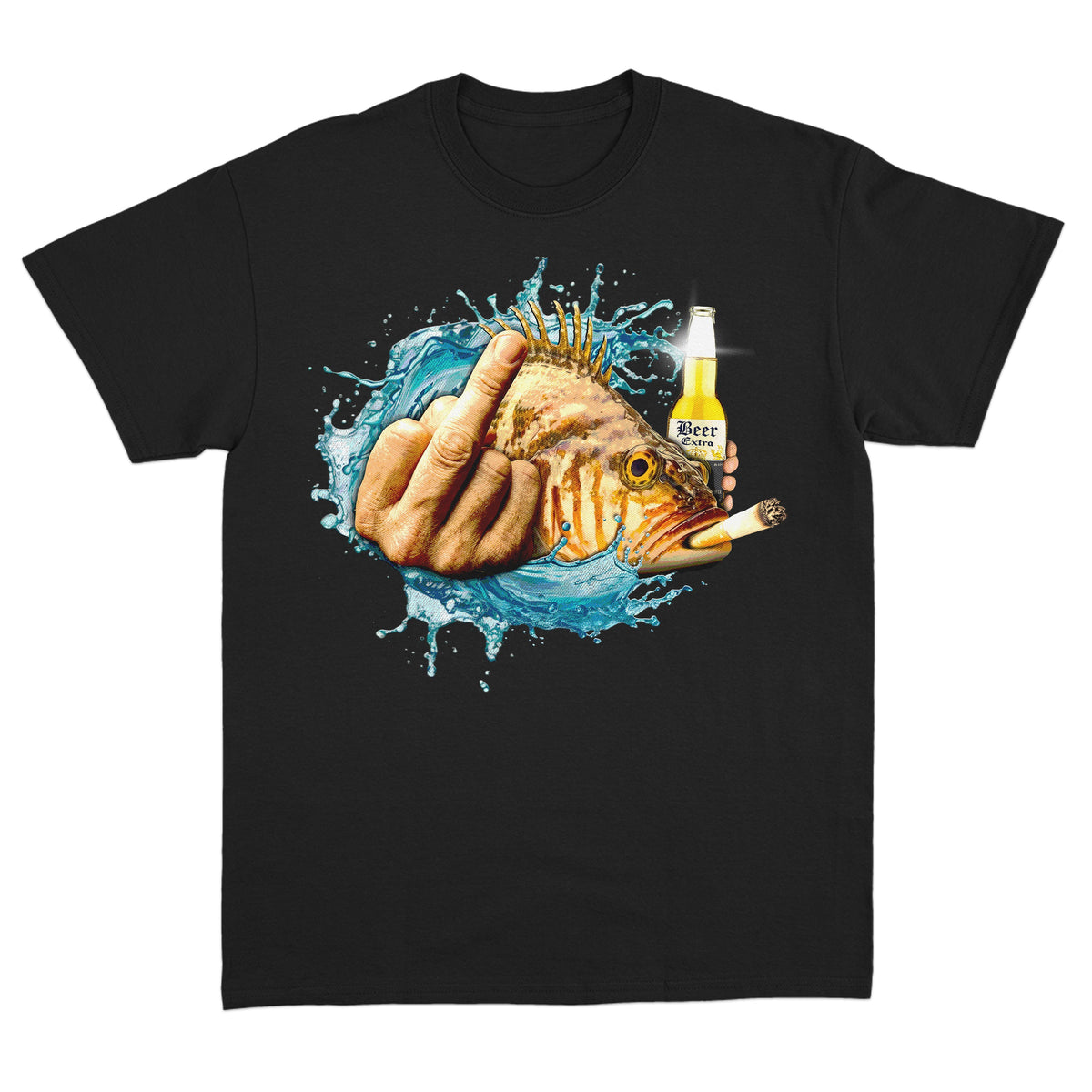 Dope Ass Fish With Beer T-Shirt
