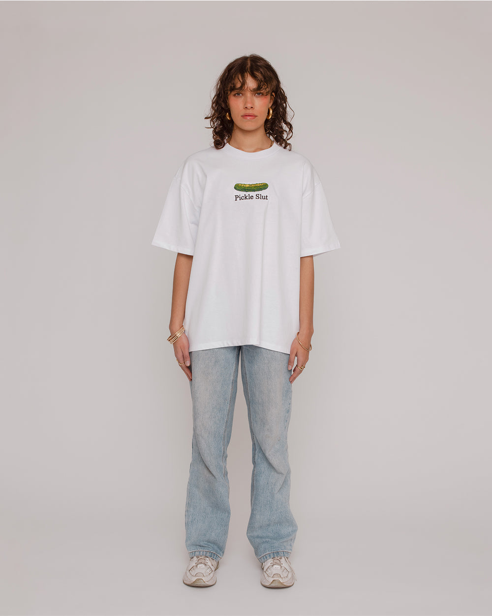 Pickle Slut Oversized Embroidered Tee
