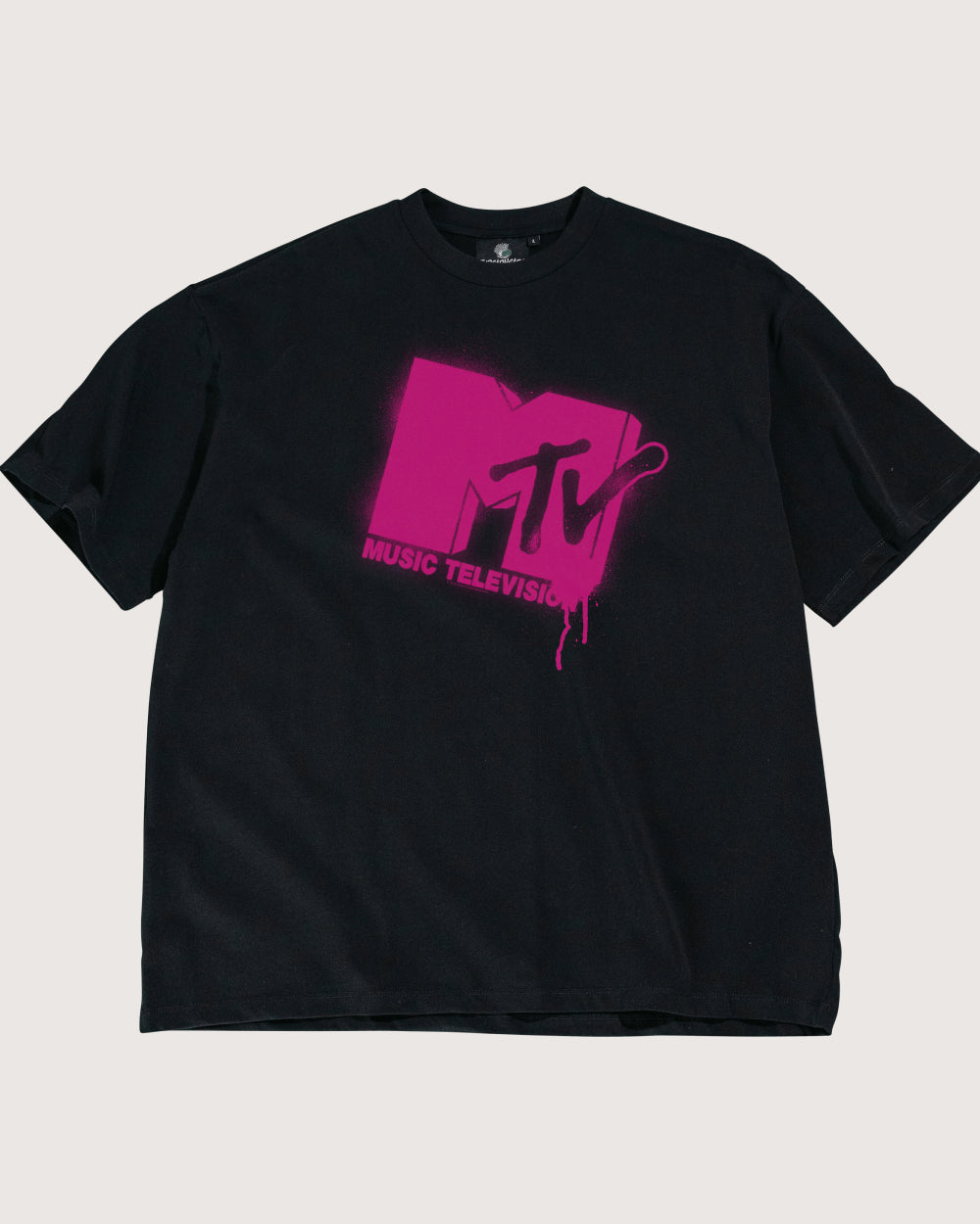 Graffiti MTV Logo Oversized Tee