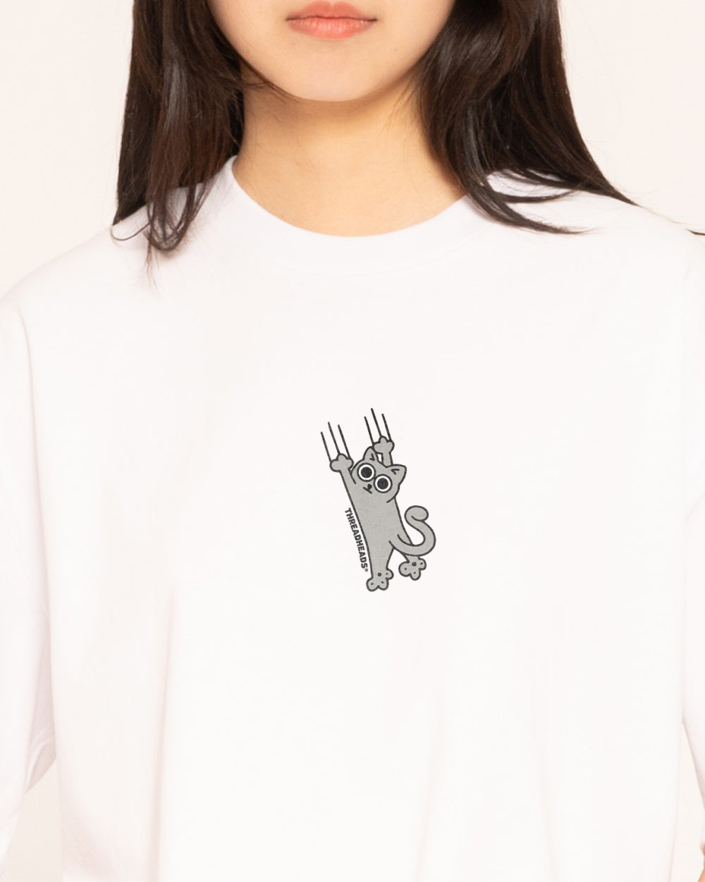 Falling Cat Oversized Tee