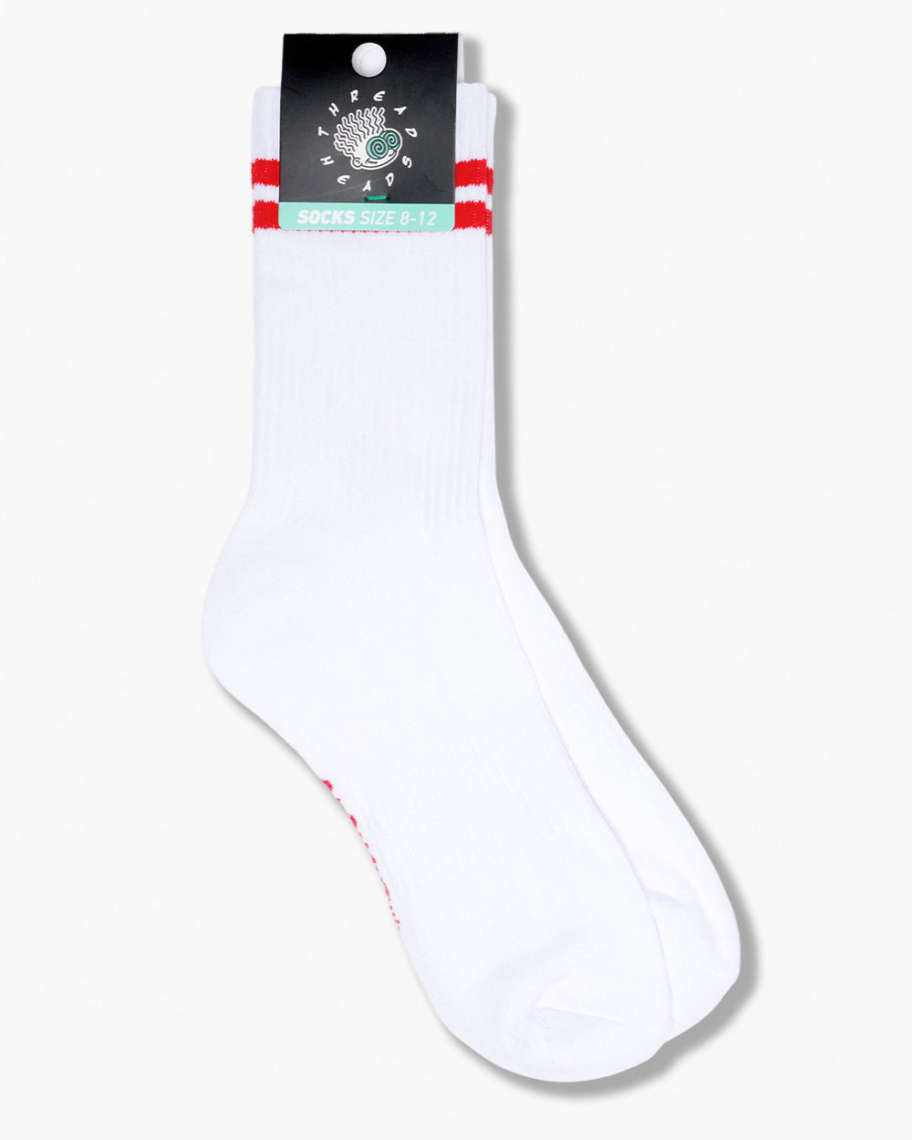 Red Collegiate Stripe Socks