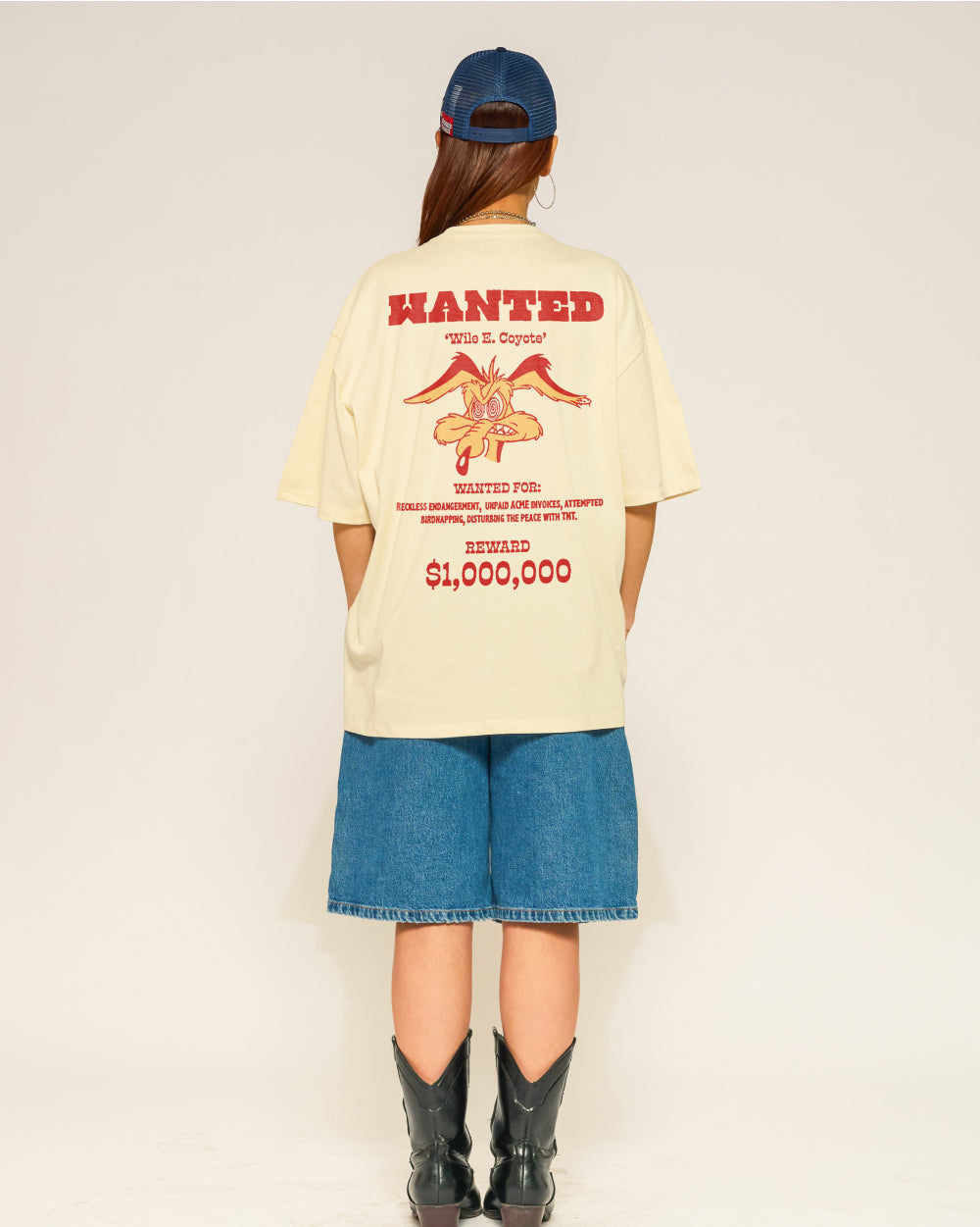 Wanted: Wile E Coyote Oversized Tee