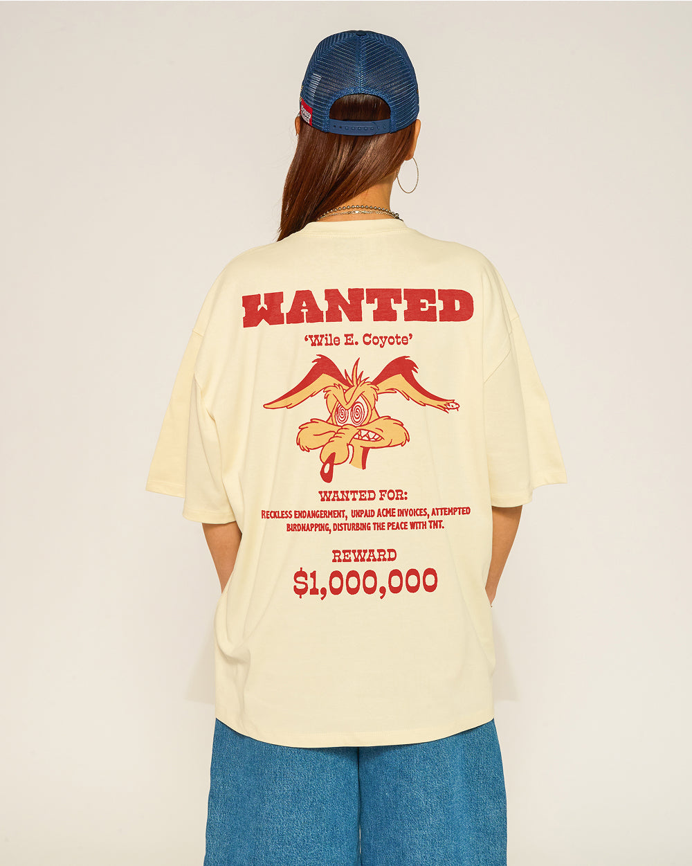 Wanted: Wile E Coyote Oversized Tee