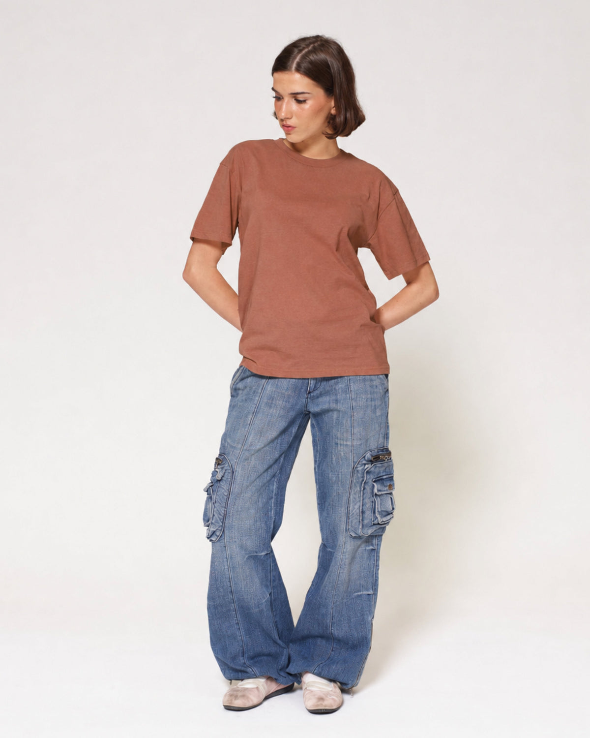 Classic Tee 5 Pack: Pale Blue, Natural, Pink, Brown, Black