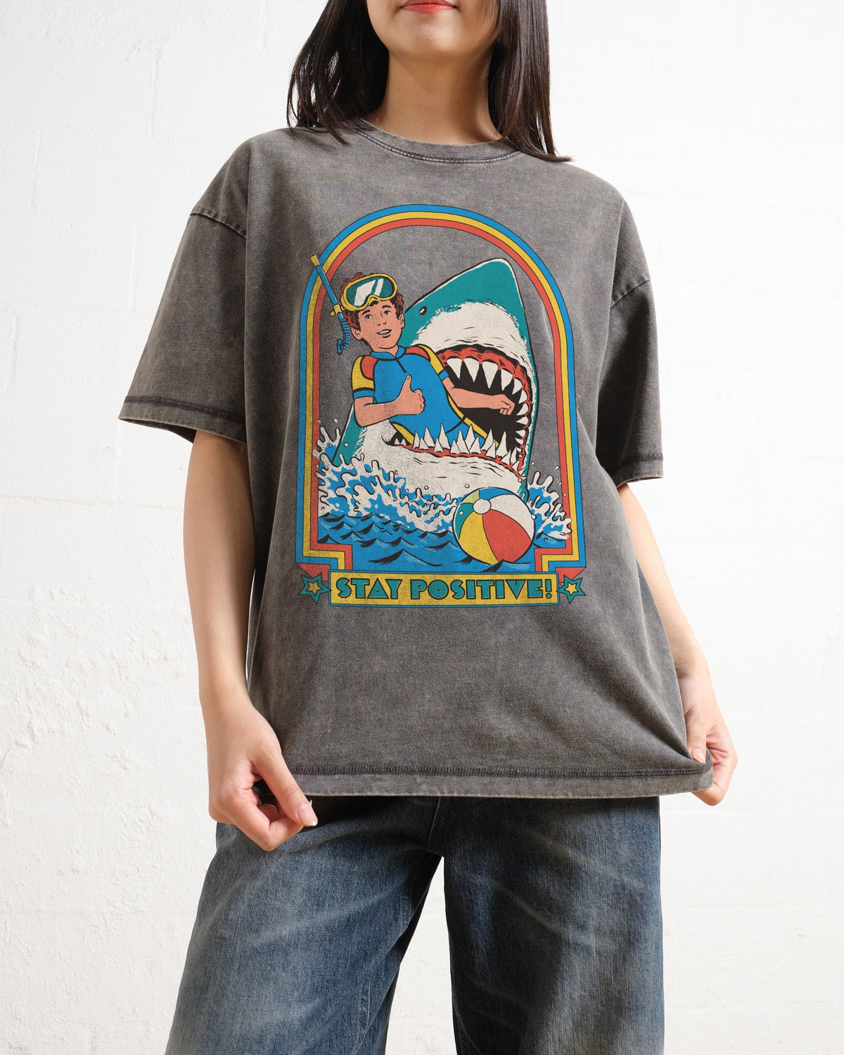 Stay Positive Oversized Tee