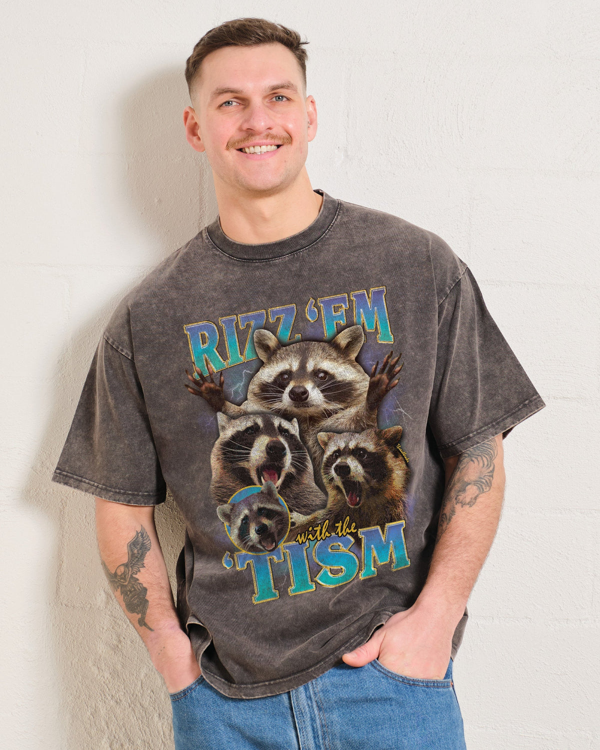 Rizz 'Em With the 'Tism Oversized Tee