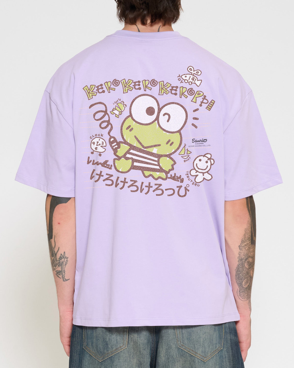 Keroppi Scribble Oversized Tee