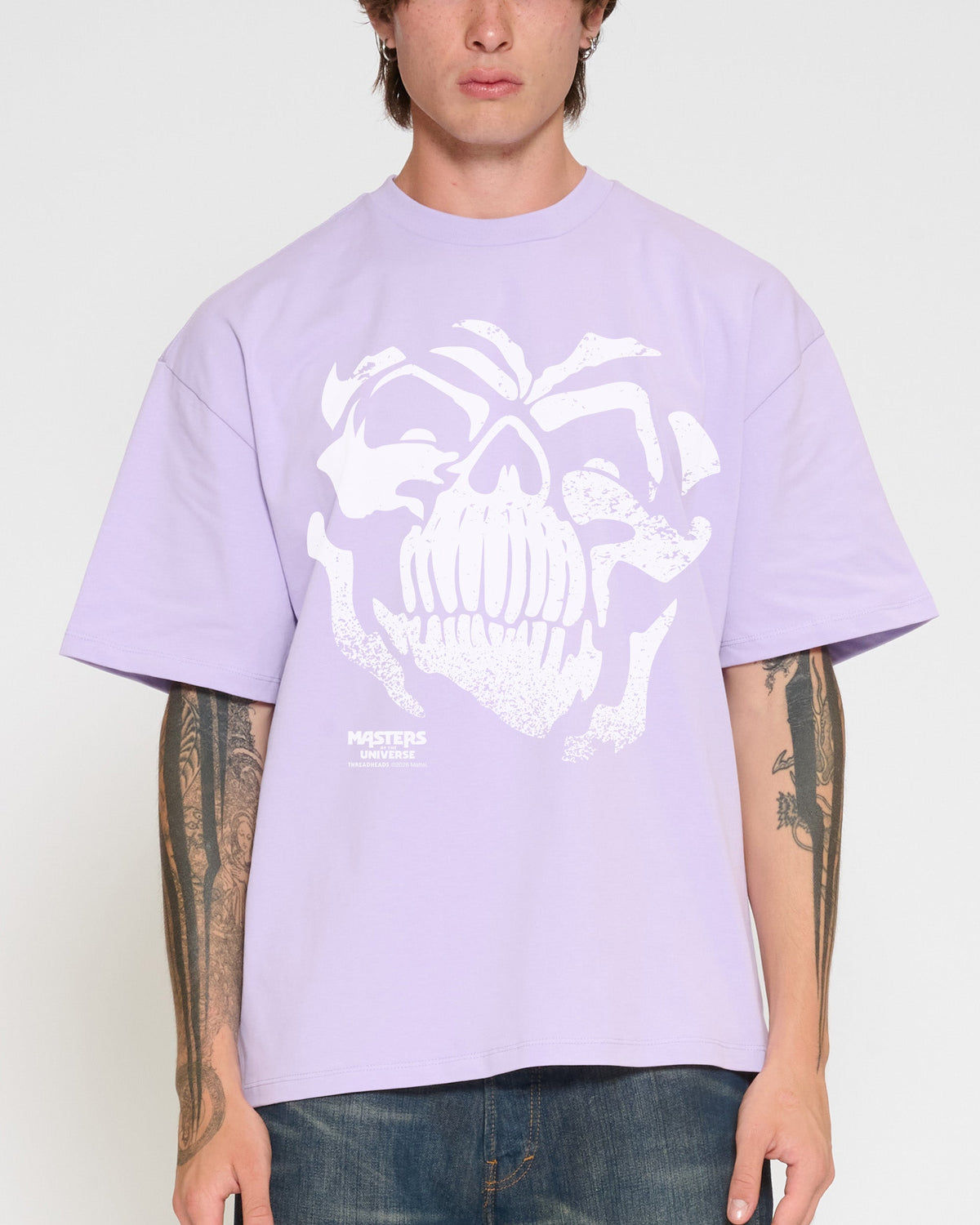 Skeleton Face Oversized Tee