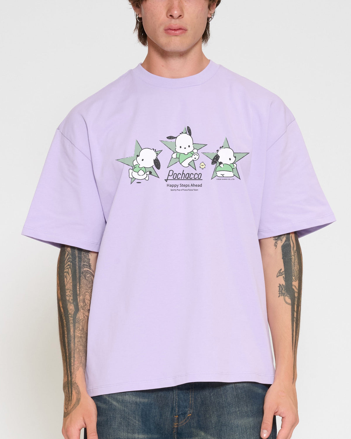 Pochacco Happy Steps Oversized Tee