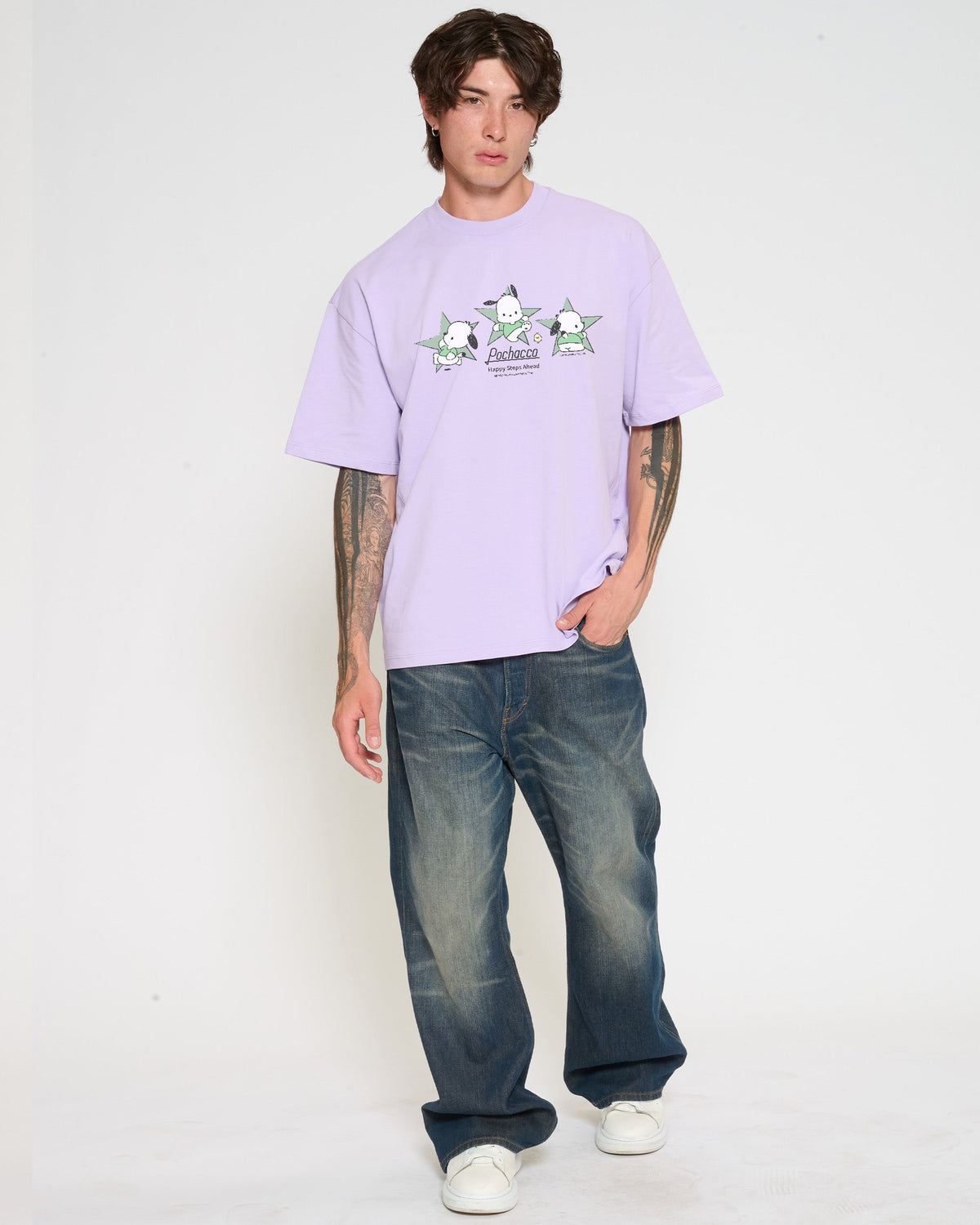 Pochacco Happy Steps Oversized Tee