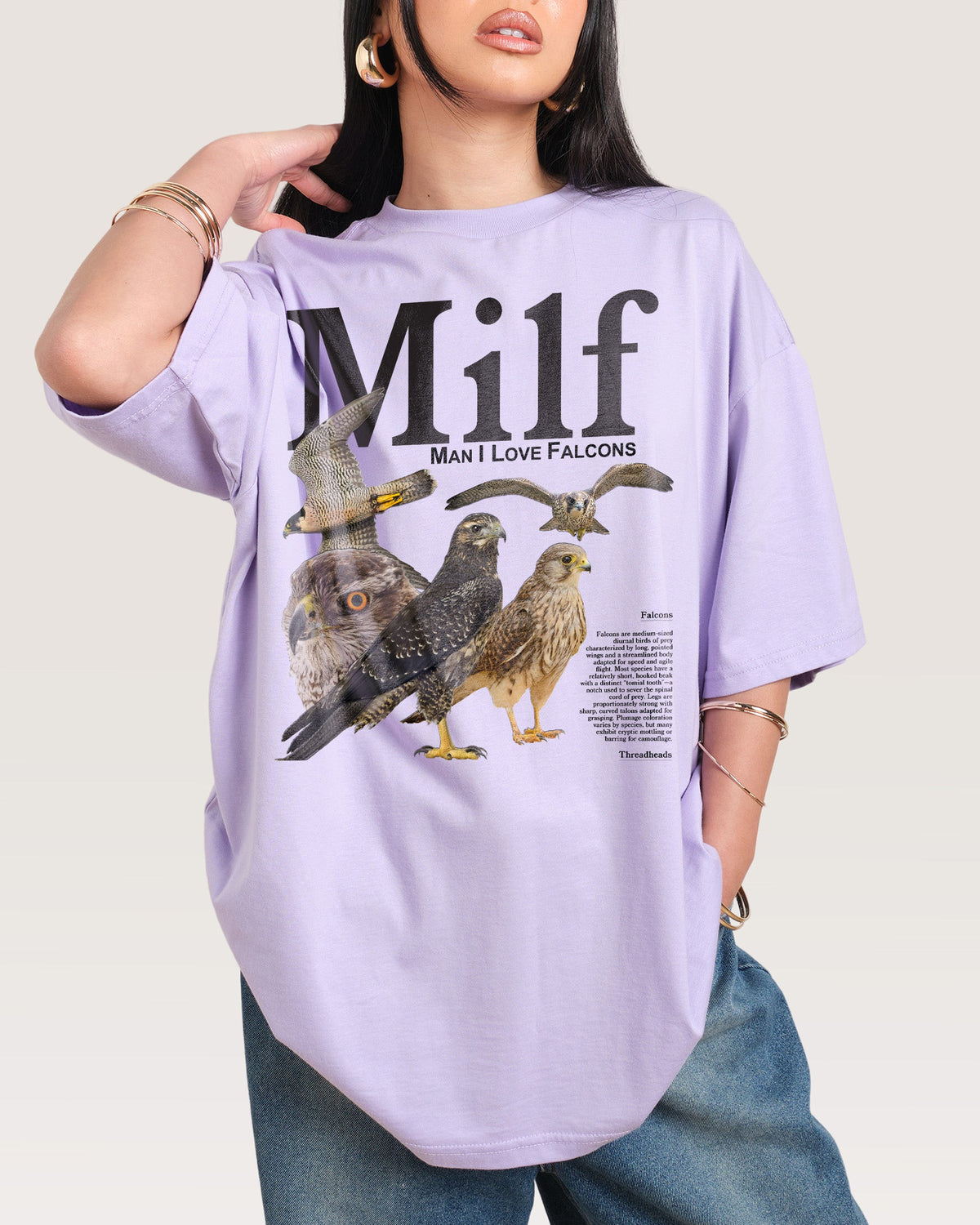 Man I Love Falcons Oversized Tee