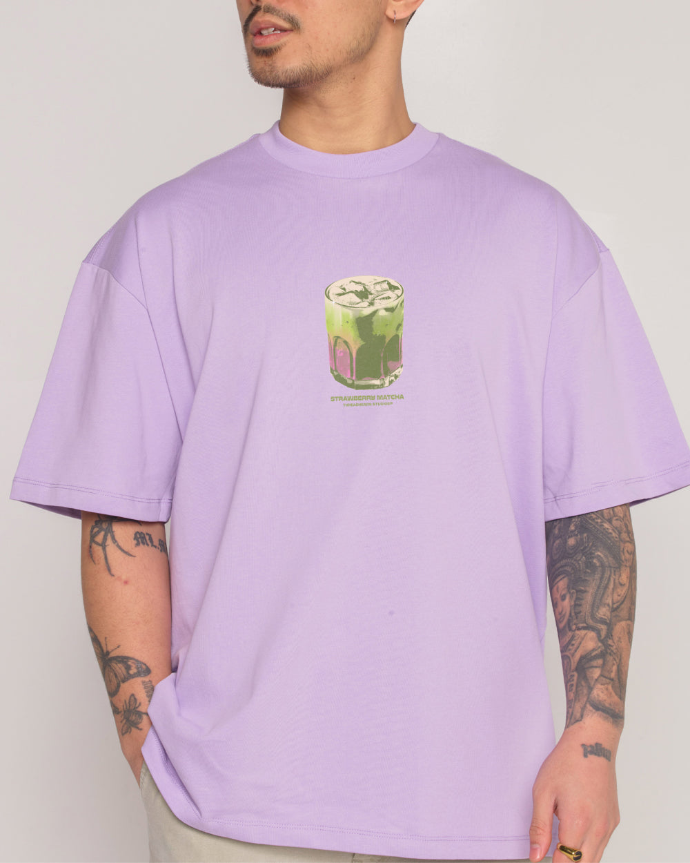 Strawberry Matcha Oversized Tee