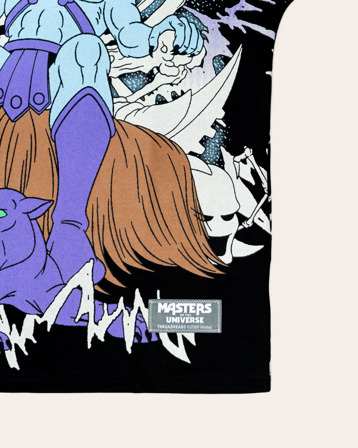 Skeletor Black Oversized Tee