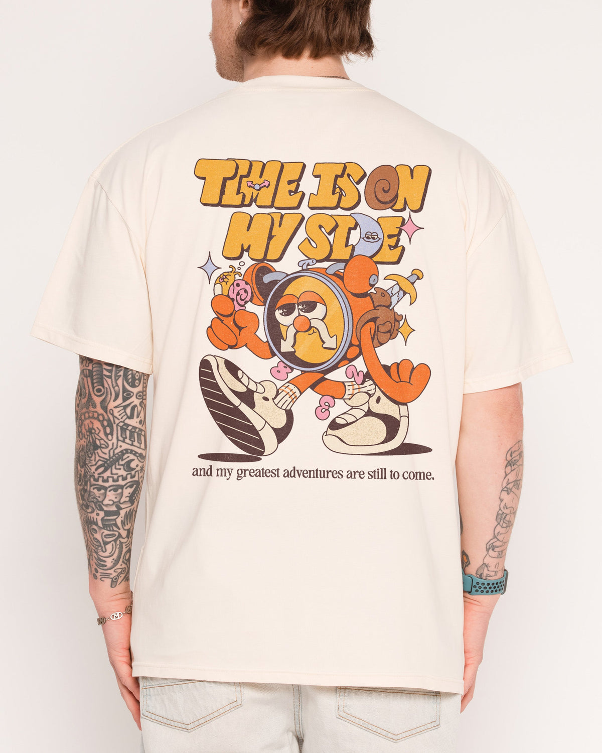 Time is on My Side Front and Back T-Shirt
