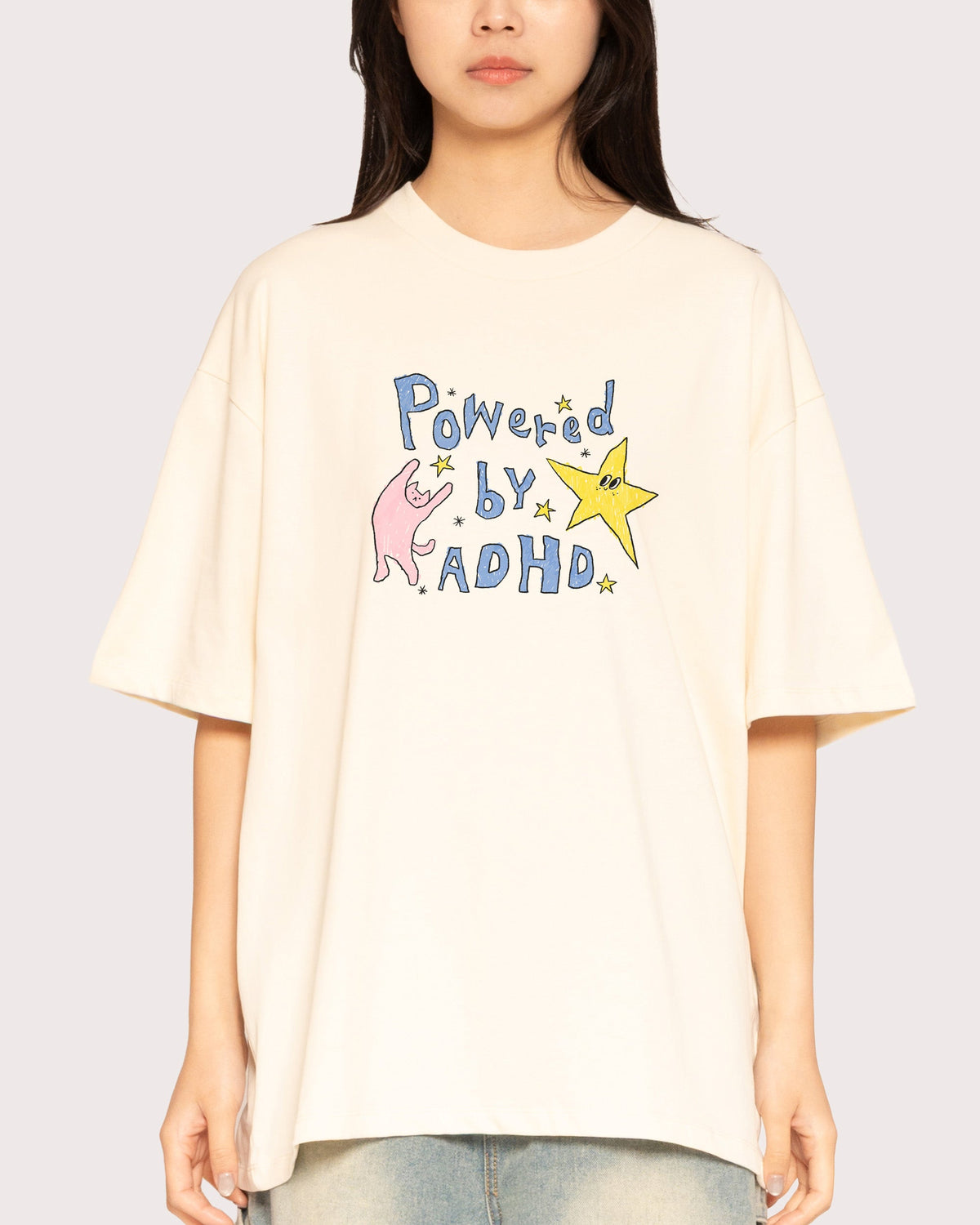Powered by ADHD Oversized Tee