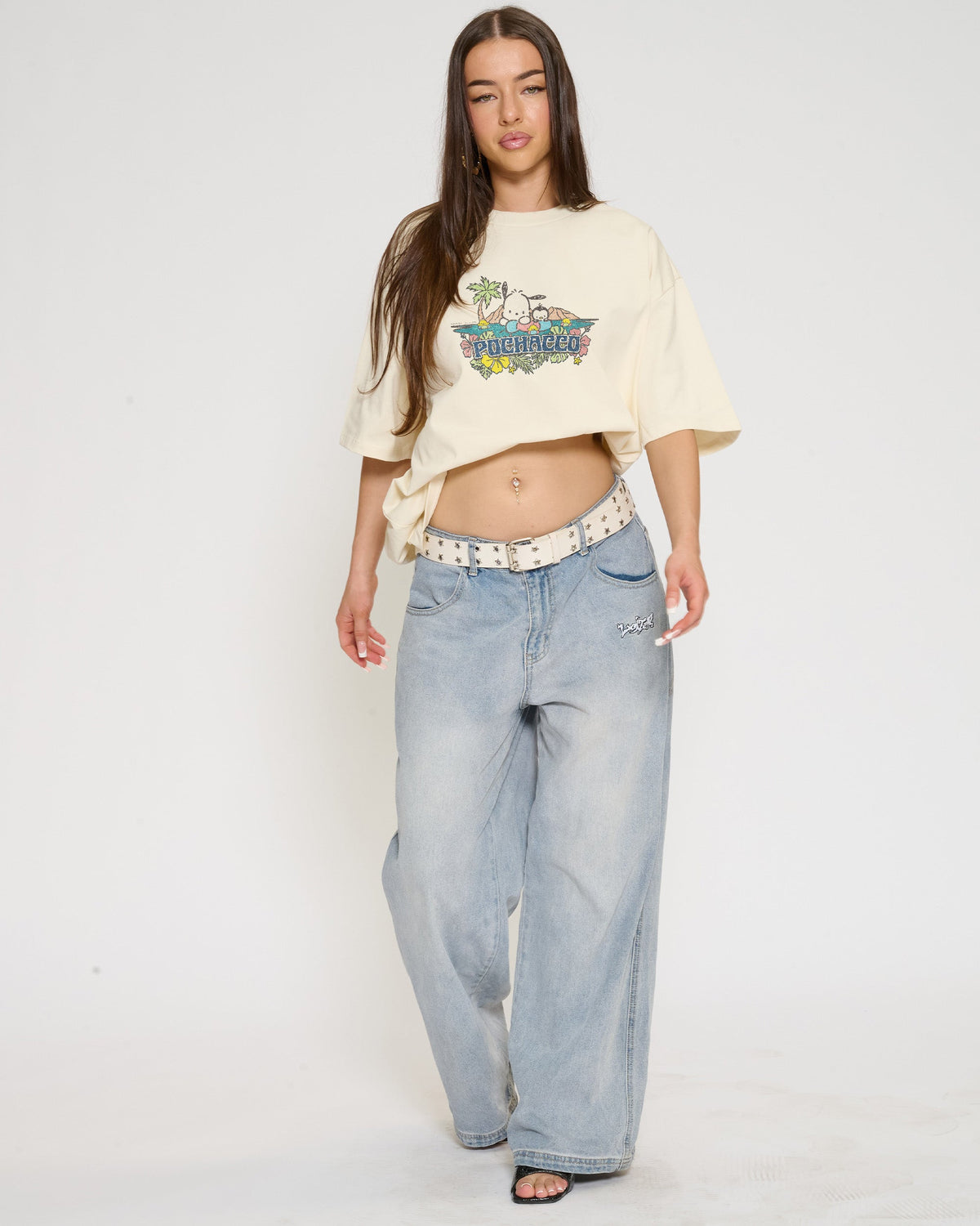 Pochacco Summer Friends Oversized Tee
