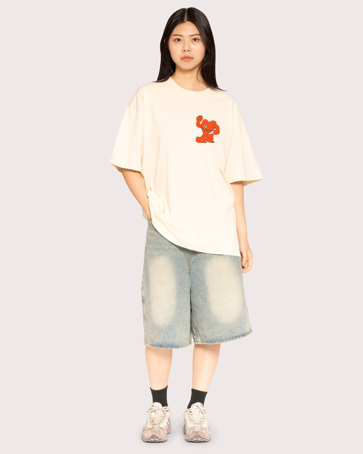 Hardcore Heartcore Oversized Tee