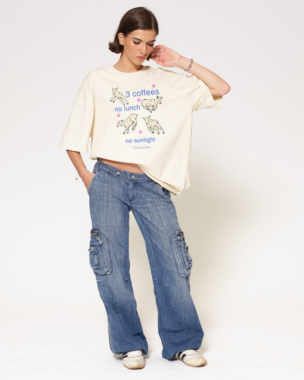3 Coffees Oversized Tee