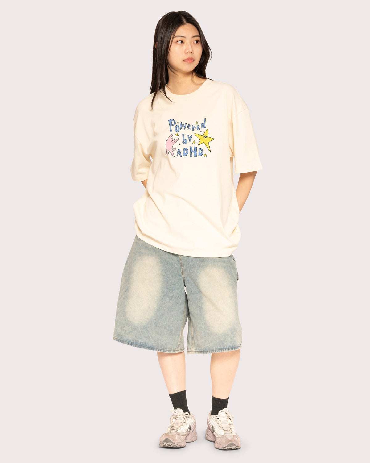 Powered by ADHD Oversized Tee