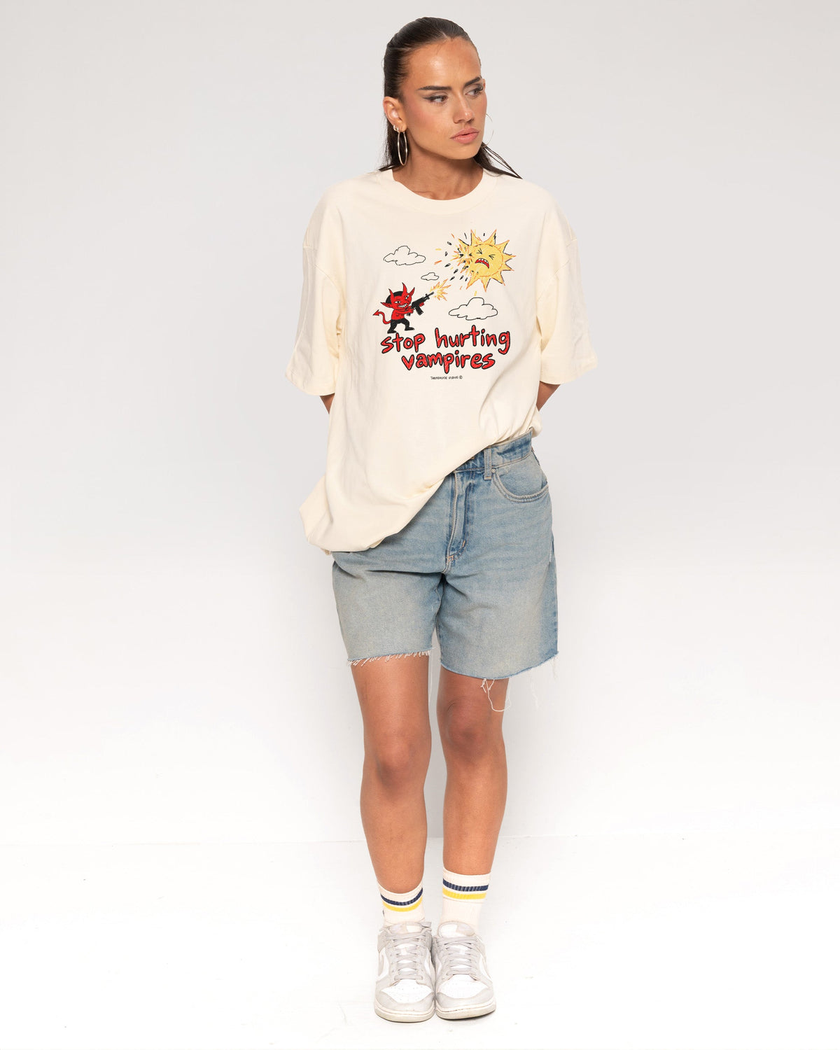 Stop Hurting Vampires Oversized Tee