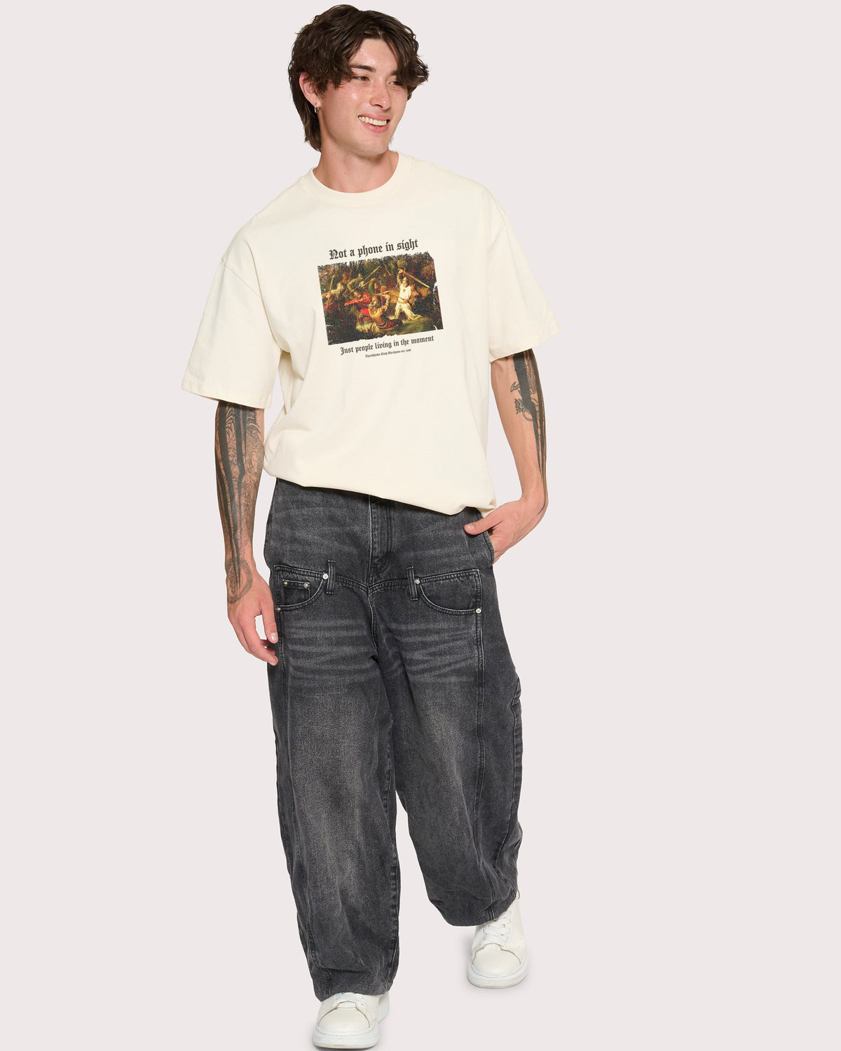 Not a Phone in Sight Oversized Tee