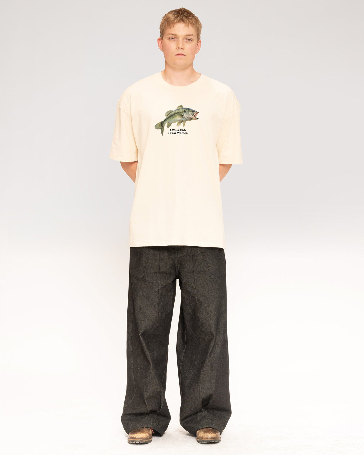 I Want Fish,I Fear Women Oversized Tee