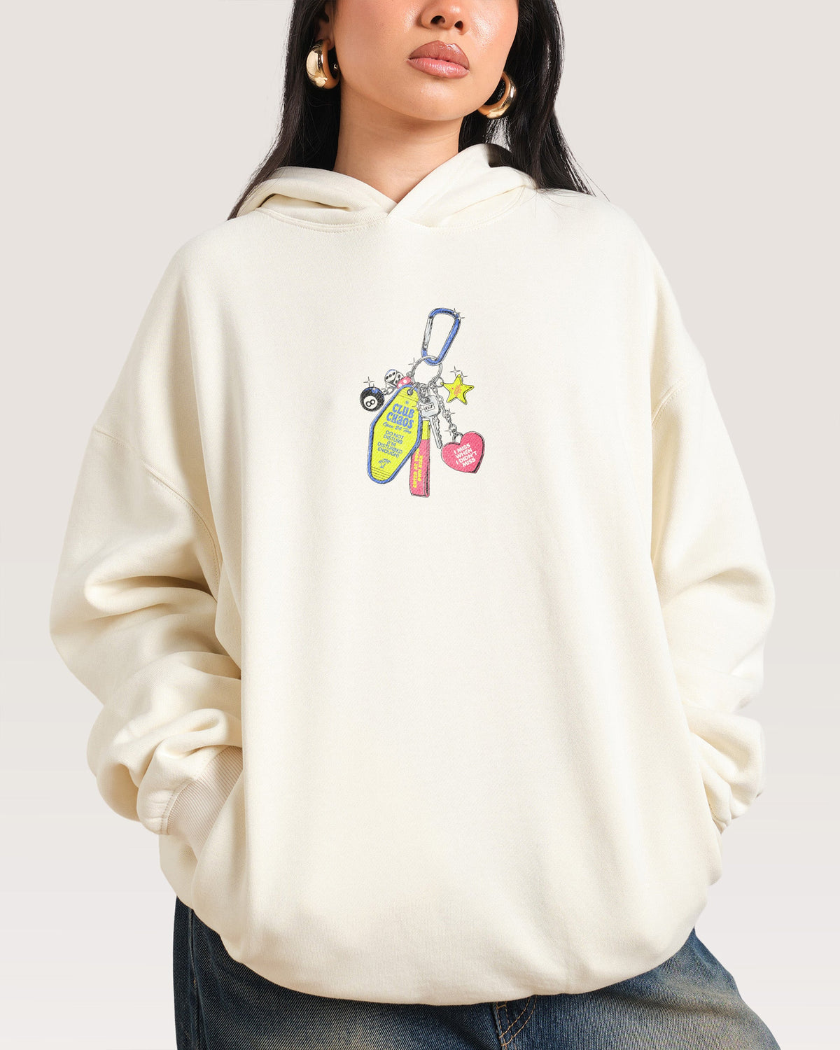 Club Chaos Key Chain Hoodie