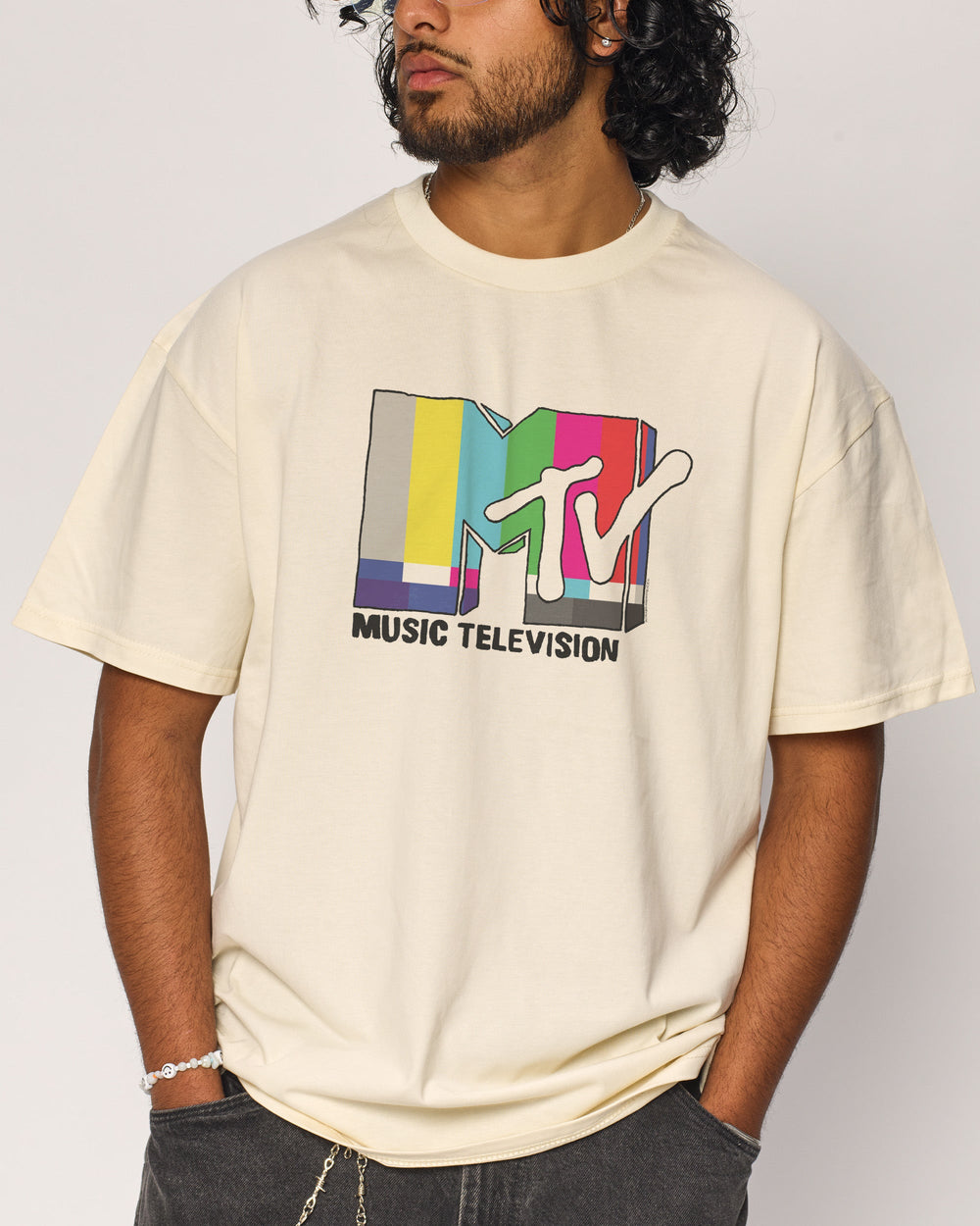 TV MTV Logo Oversized Tee
