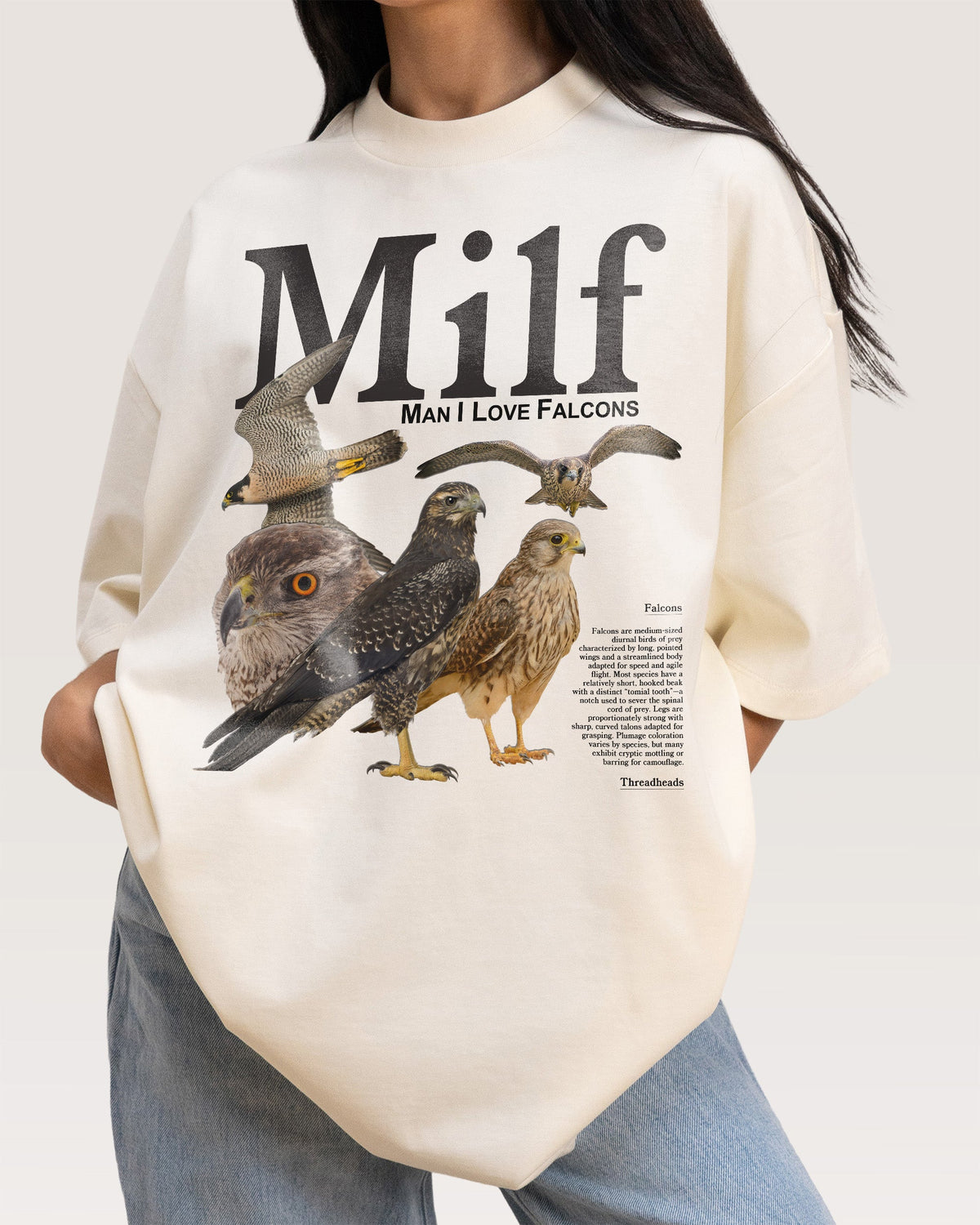Man I Love Falcons Oversized Tee