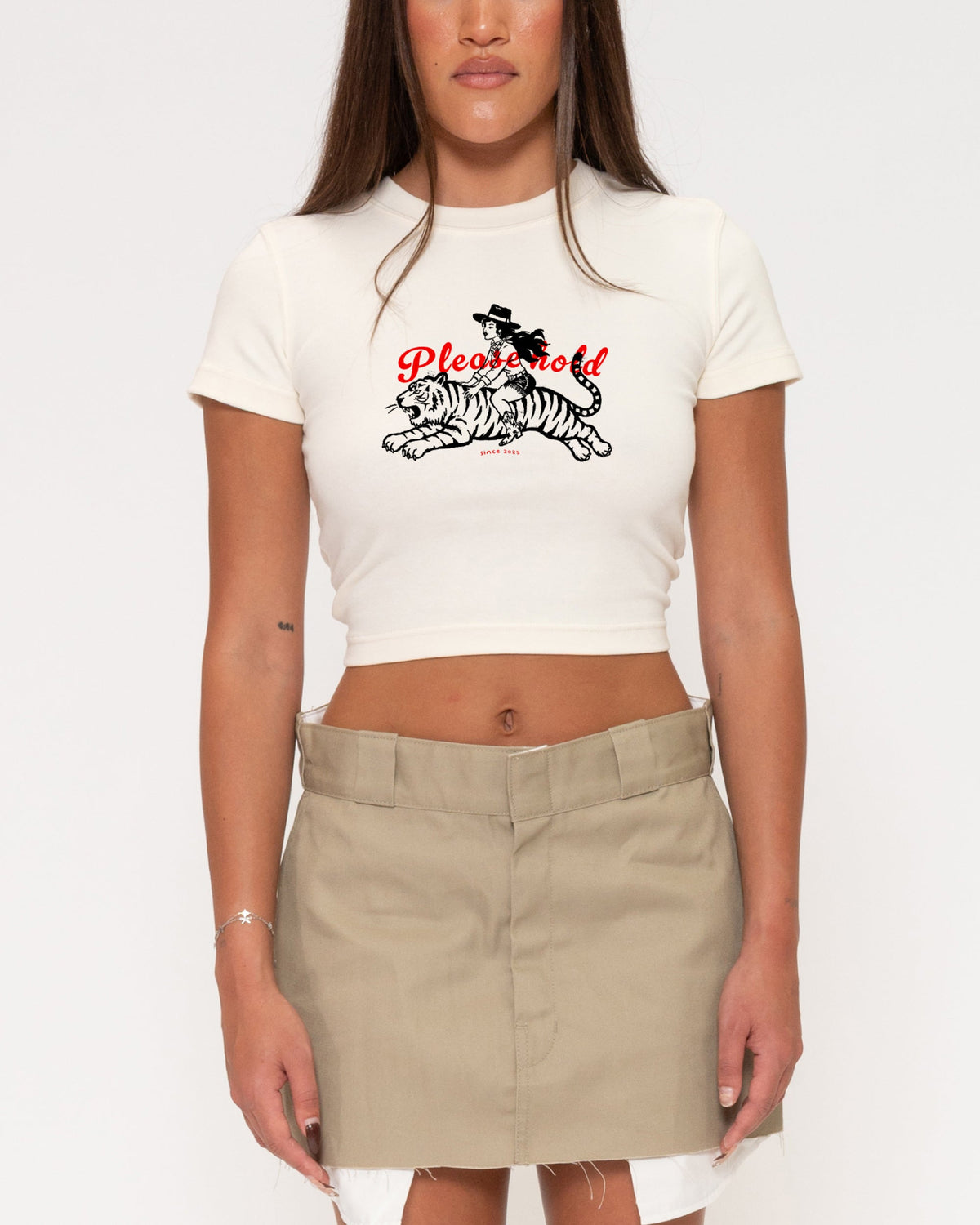 Please Hold Hell Cat Baby Tee