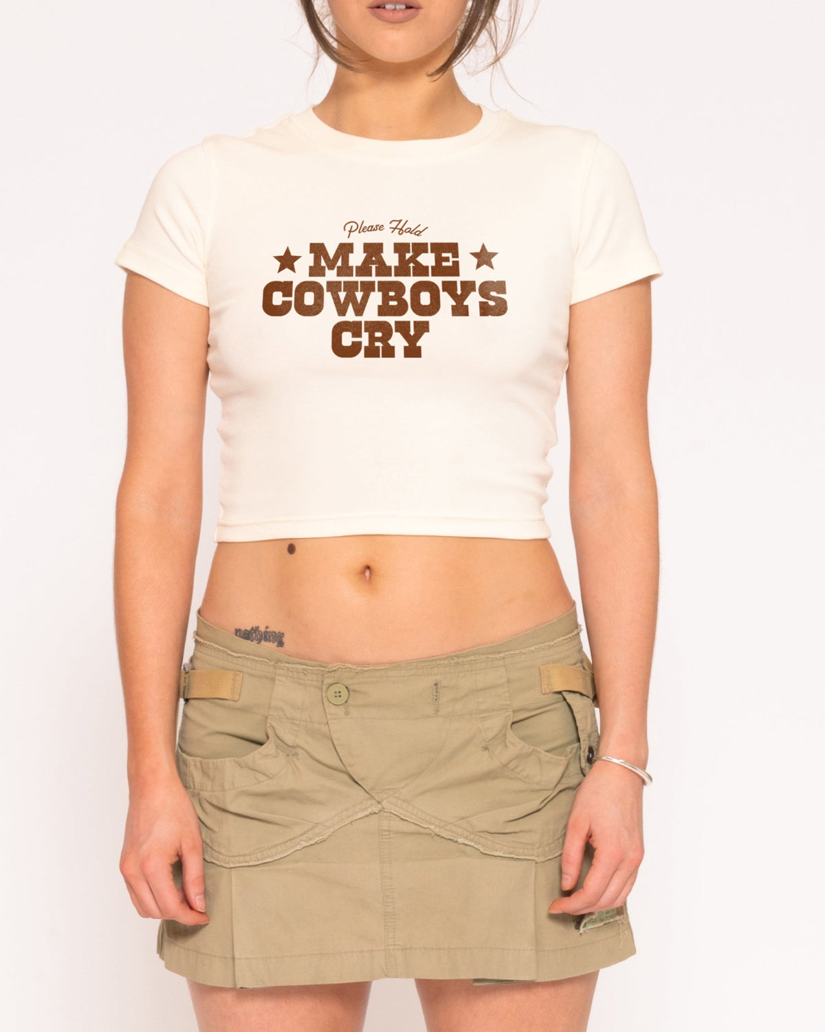 Make Cowboys Cry Baby Tee