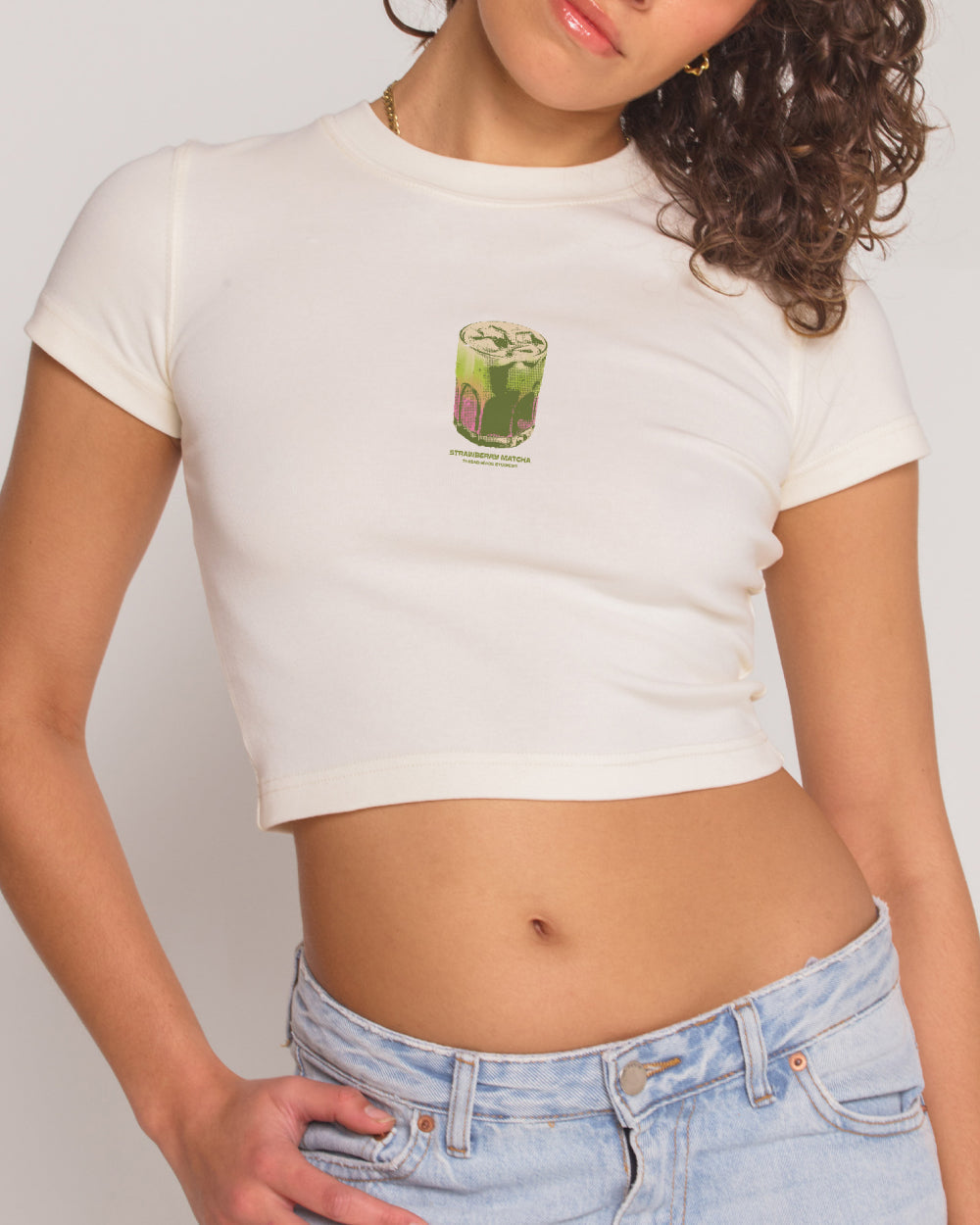 Strawberry Matcha Baby Tee