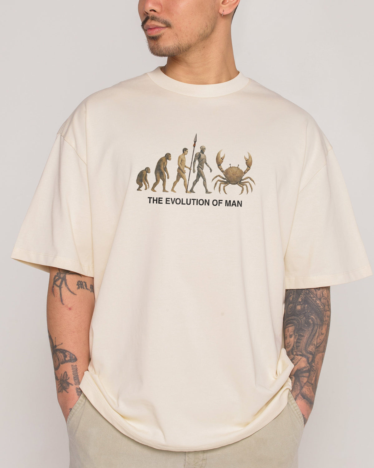 Evolution of Man Oversized Tee