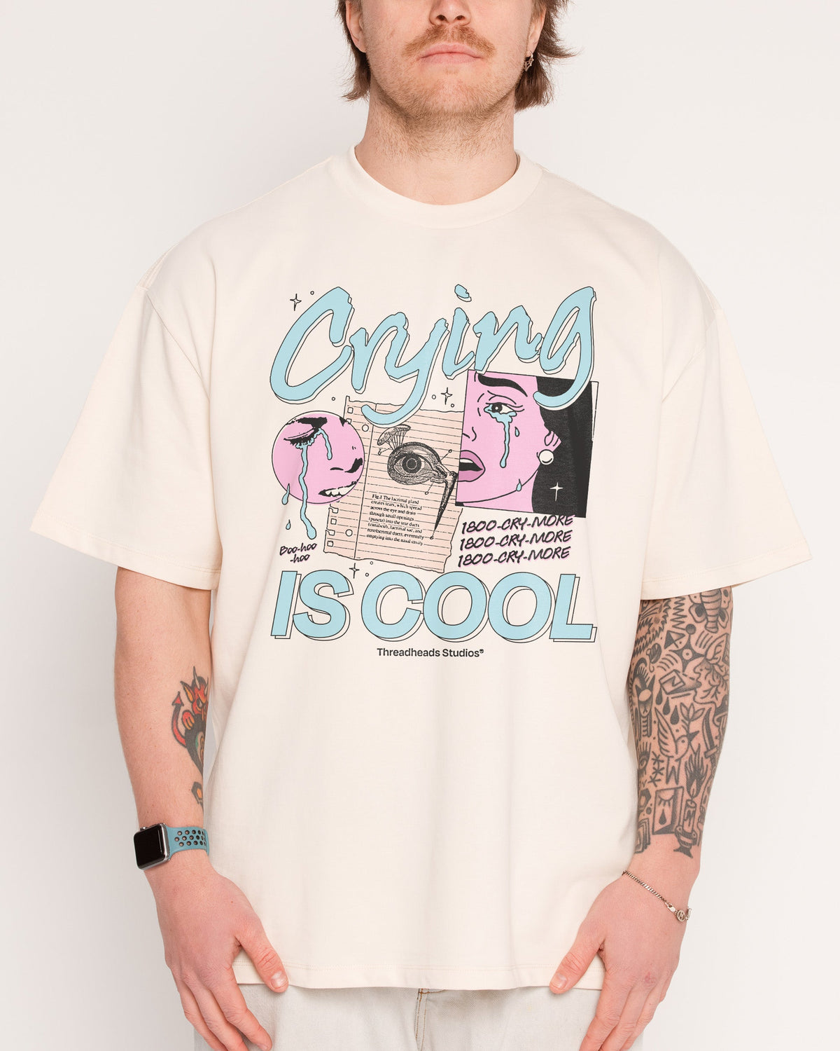 Crying is Cool Oversized Tee