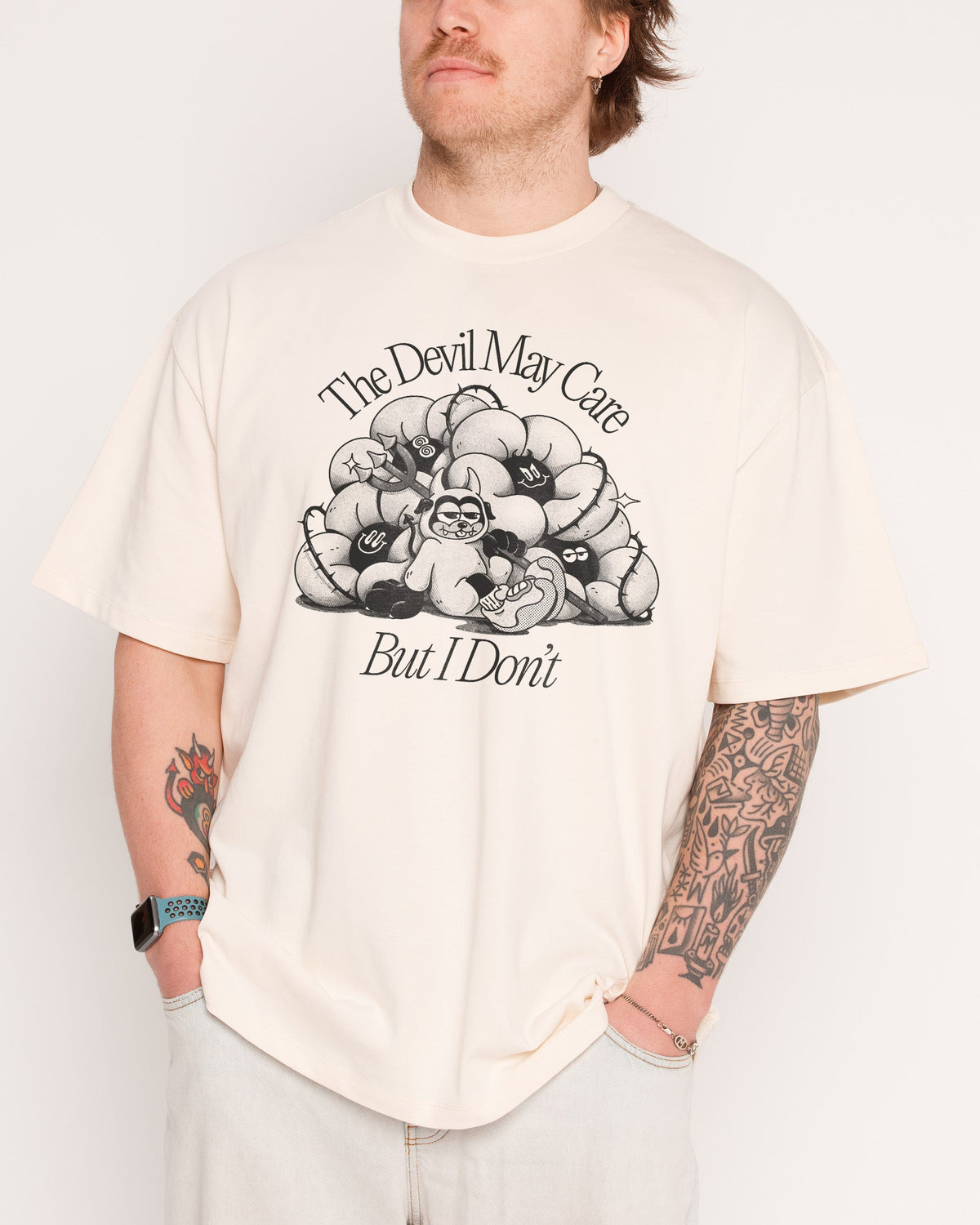 Devil May Care Oversized Tee