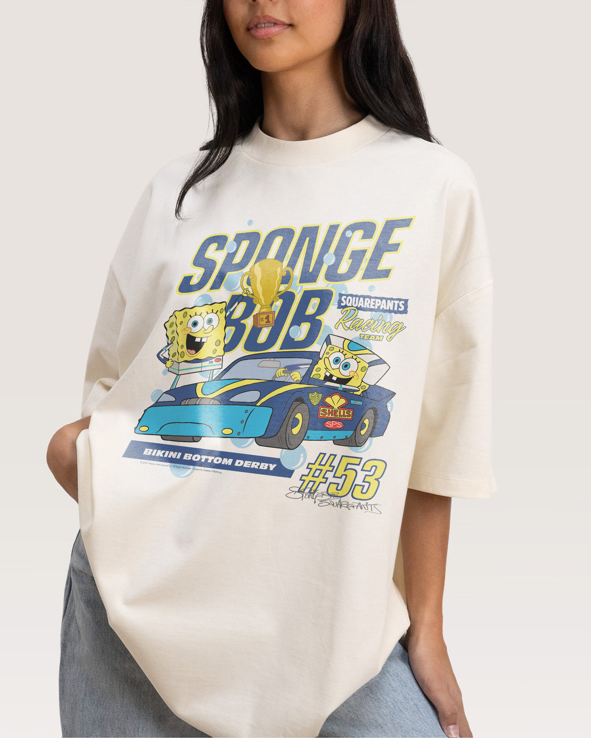 Spongebob Racing Oversized Tee