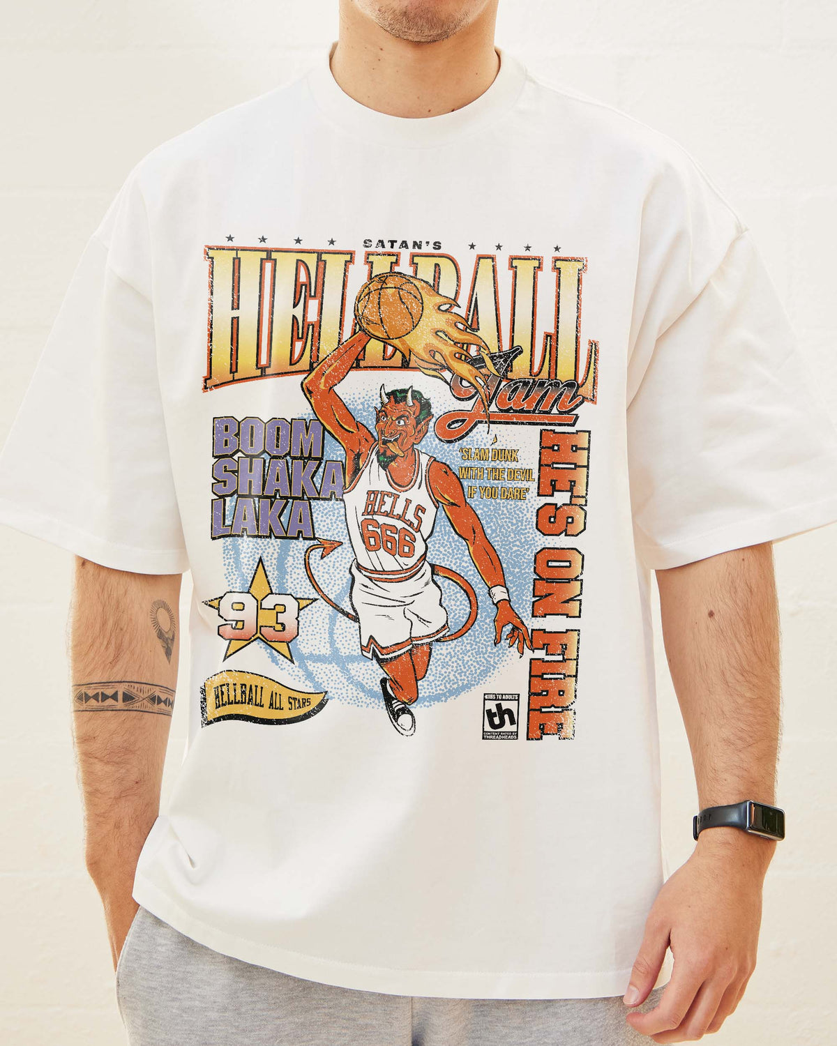 Hell Ball Jam Oversized Tee