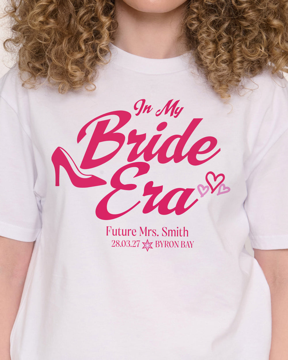 Custom In My Bride Era Hens Tee