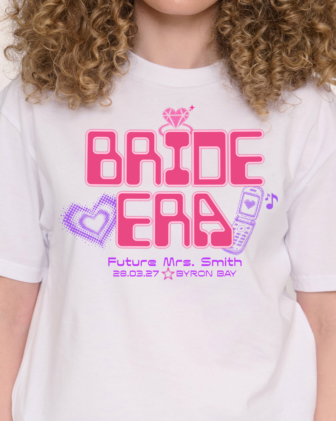 Custom Bride Era Y2K Hens Tee