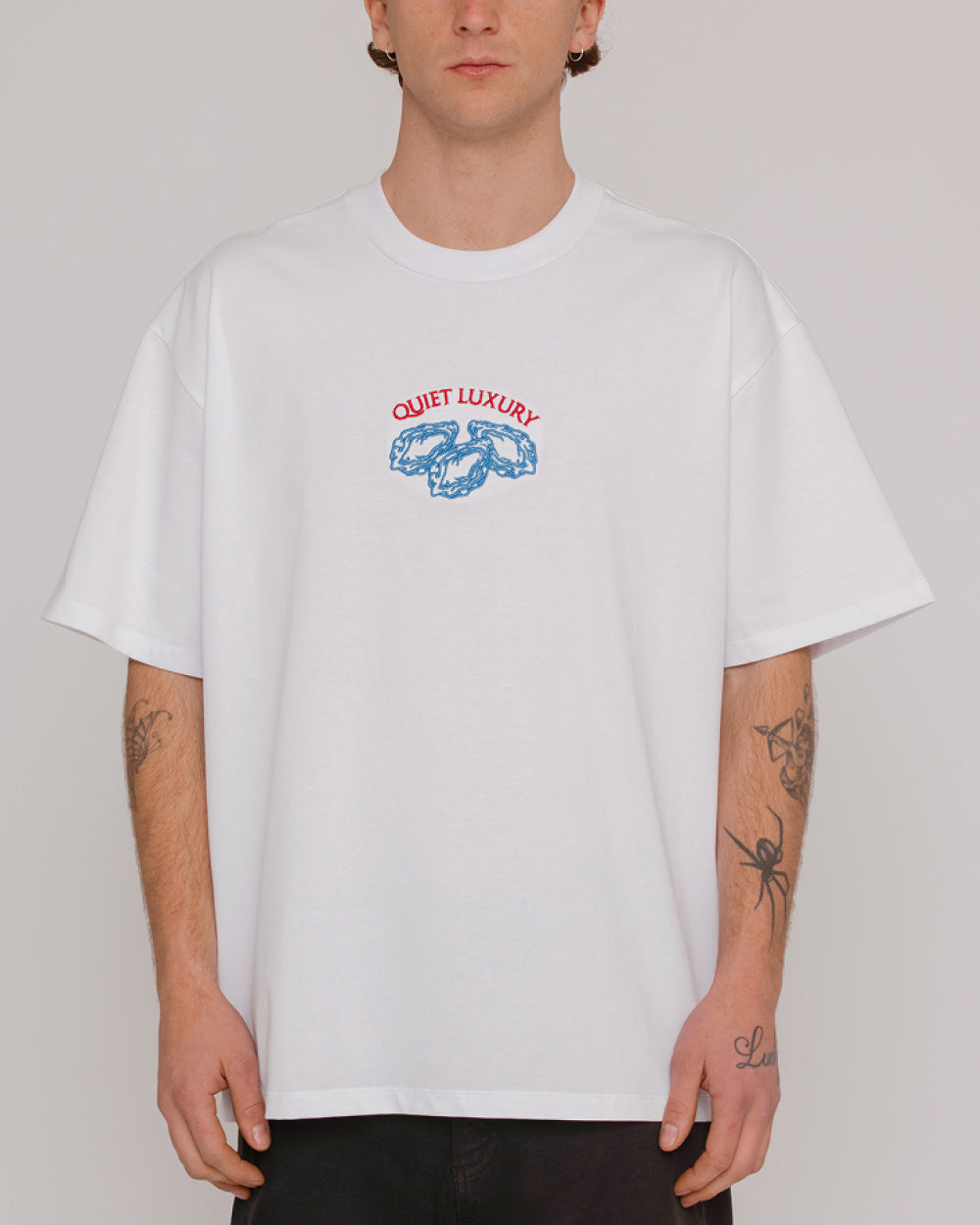 Quiet Luxury Oversized Embroidered Tee