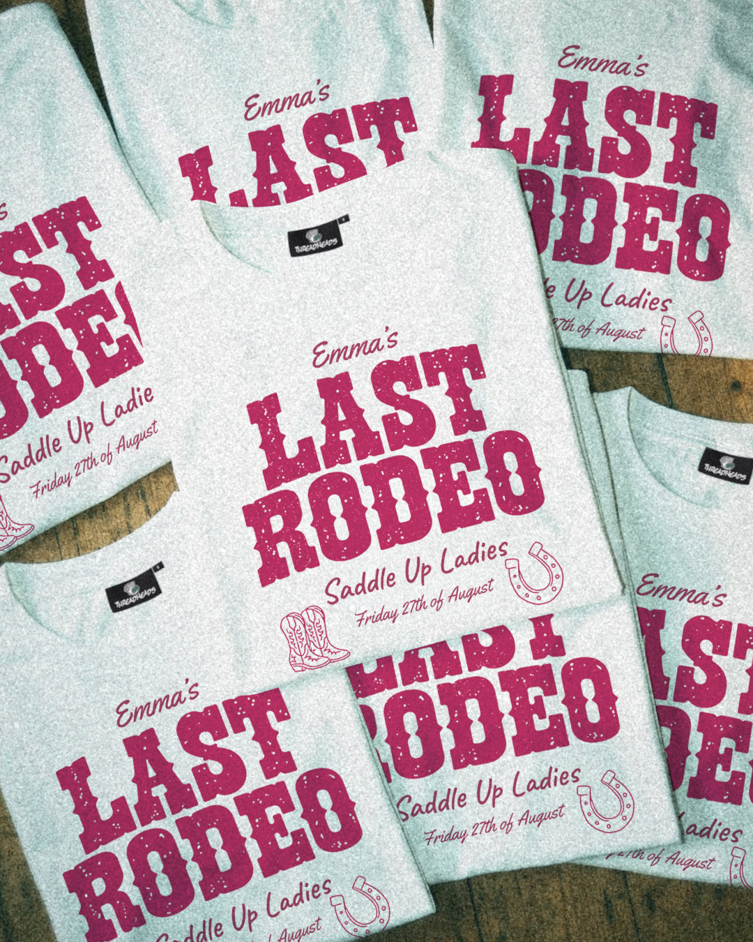 Custom Last Rodeo Hens Tee