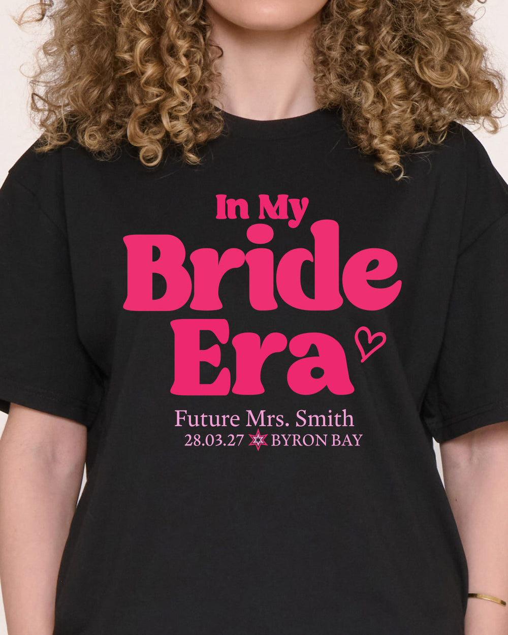 Custom In My Bride Era Hens Tee