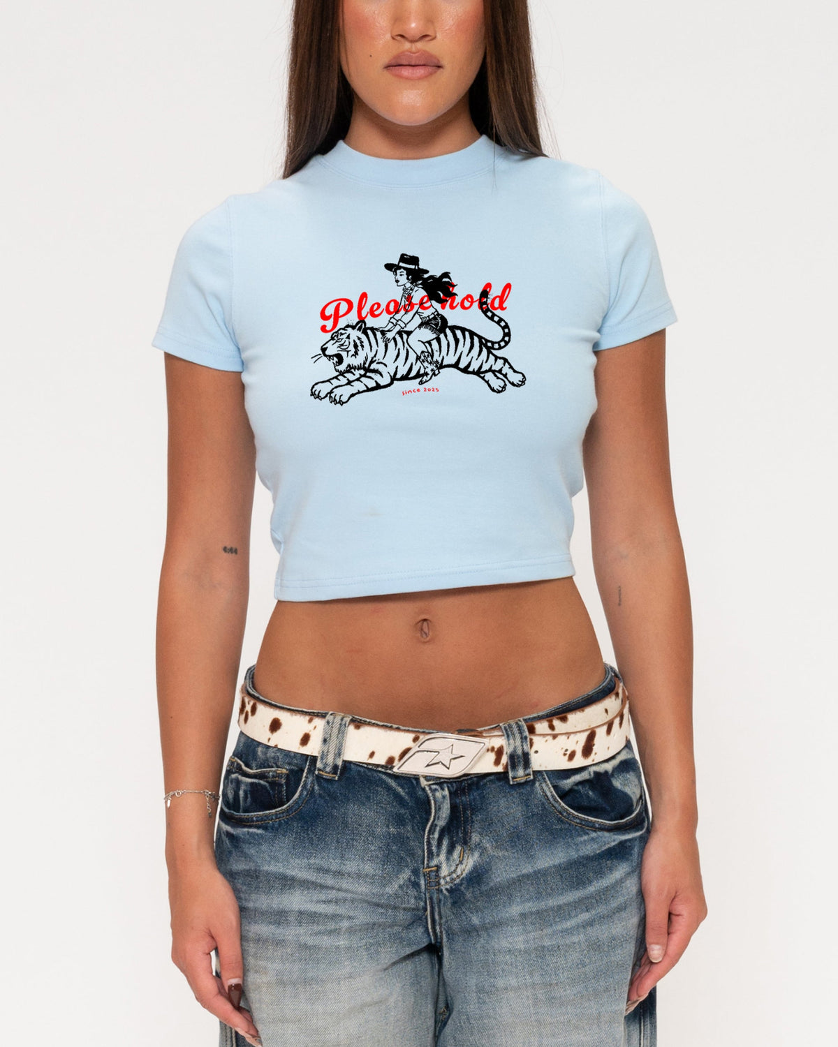 Please Hold Hell Cat Baby Tee