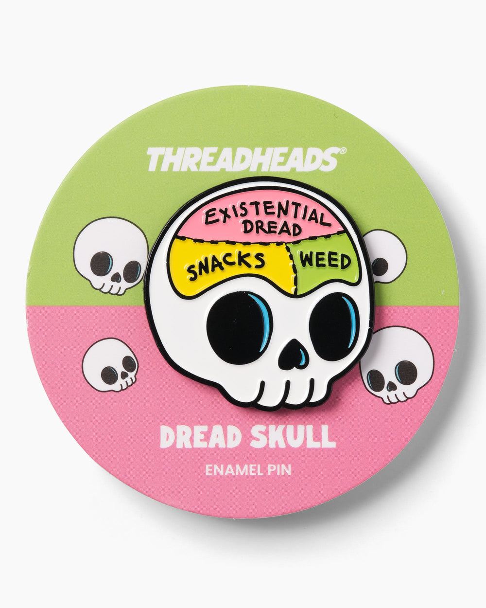 Dread Skull Enamel Pin