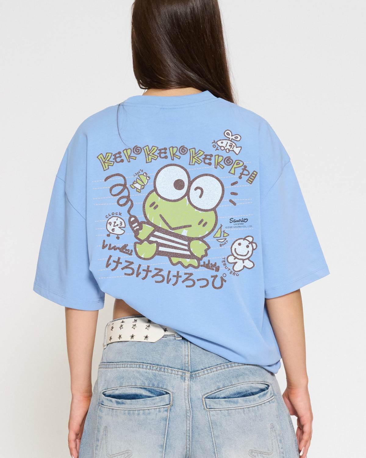 Keroppi Scribble Oversized Tee