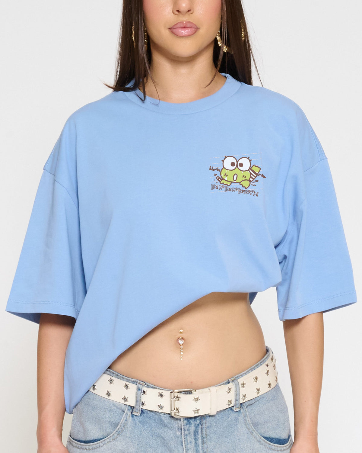 Keroppi Scribble Oversized Tee
