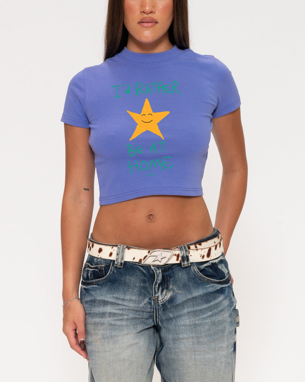 I'd Rather Be At Home Baby Tee