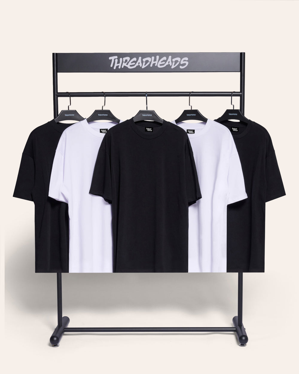 Oversized Tee 5 Pack: Black, White